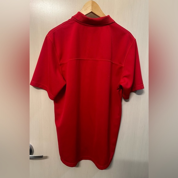 Adidas men’s large University of Wisconsin red polo shirt. - Picture 4 of 4